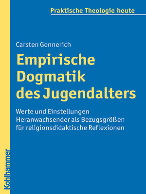 cover image of Empirische Dogmatik des Jugendalters